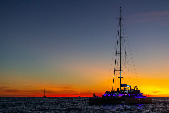 Sundown Sky and Sails