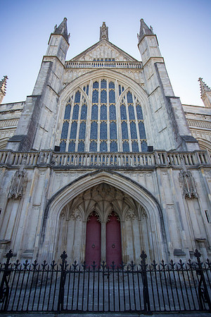Winchester Cathedral entrance
