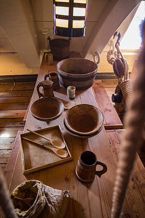 Fine dinning at sea on HMS Victory