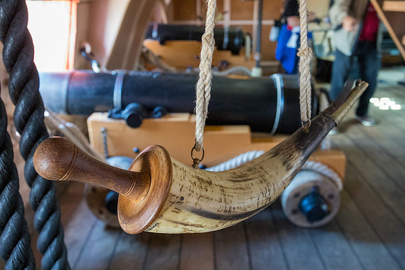 Powder horn on HMS Victory